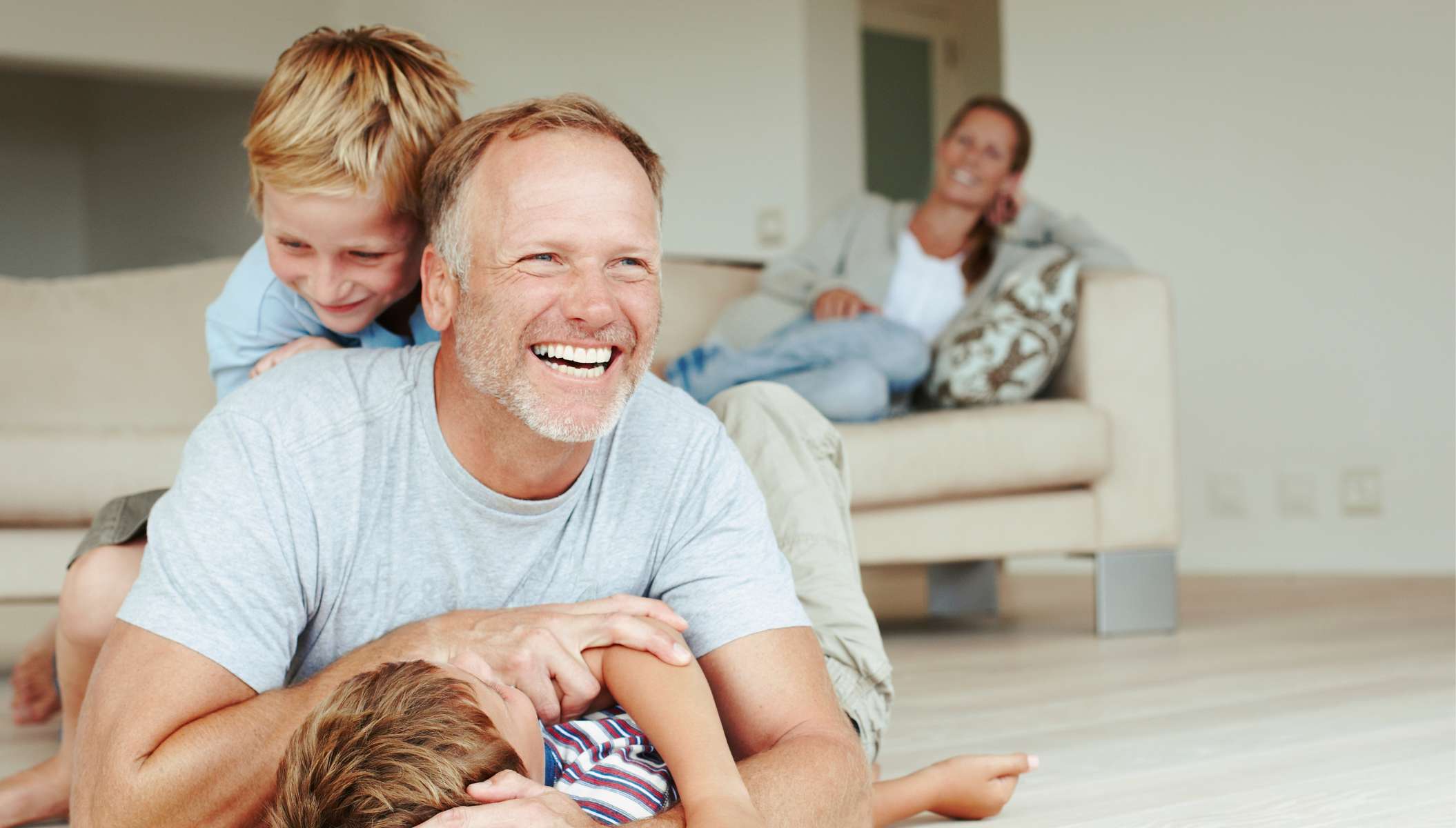  Family enjoying time together thanks to a good Indoor Air Quality