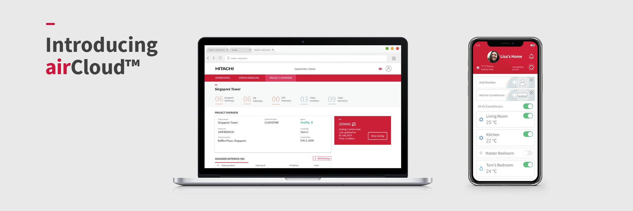 Hitachi Air Conditioning IoT Apps for Home and Professional HVAC